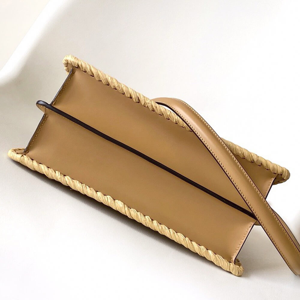 Fendi Peekaboo ISeeU Small Raffia Bag - Replica Luxury Bags™