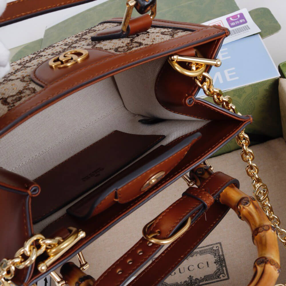 Gucci Diana Crystal Mini Tote Bag - Replica Luxury Bags™