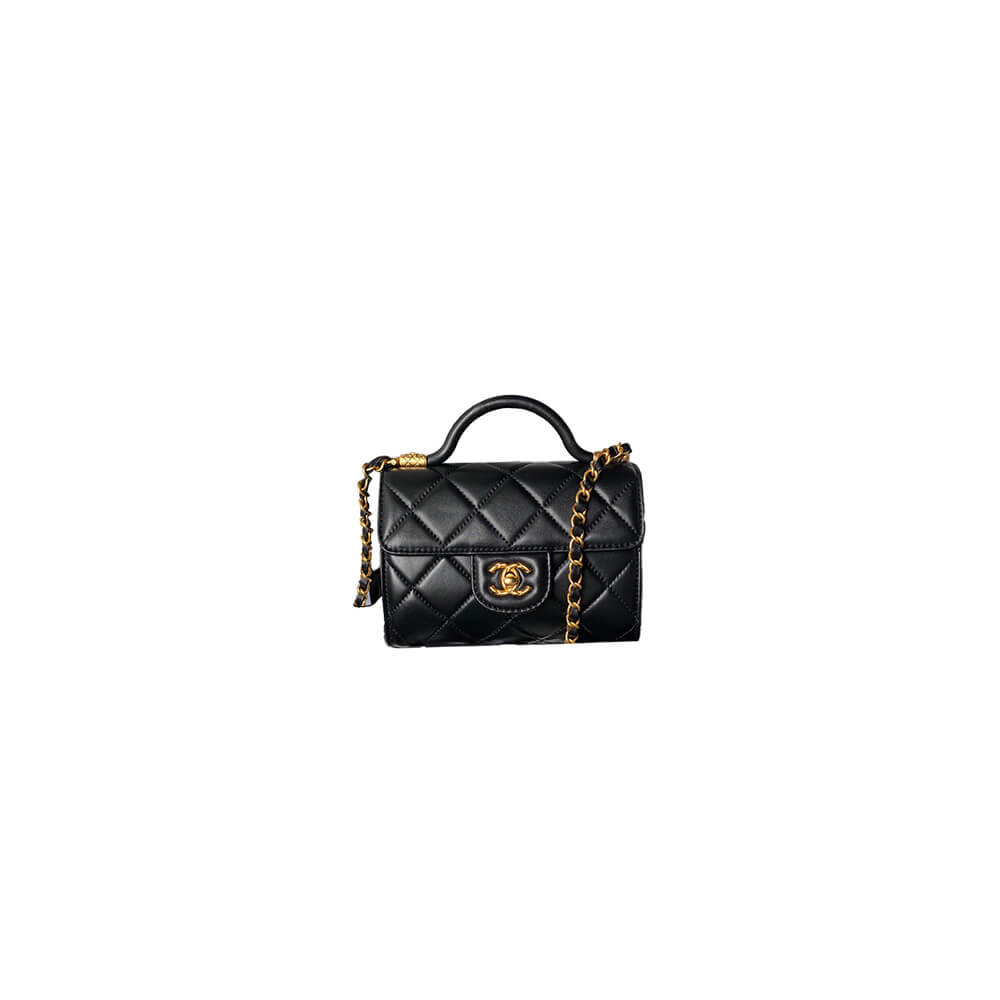 Chanel Mini Flap Bag With Top Handle - Replica Luxury Bags™