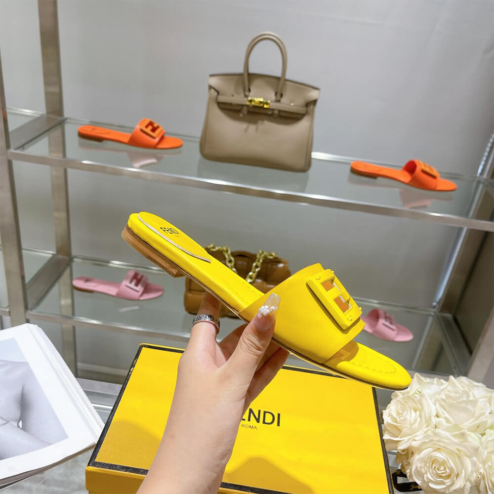 Fendi Baguette Slides Shoes - Replica Luxury Bags™