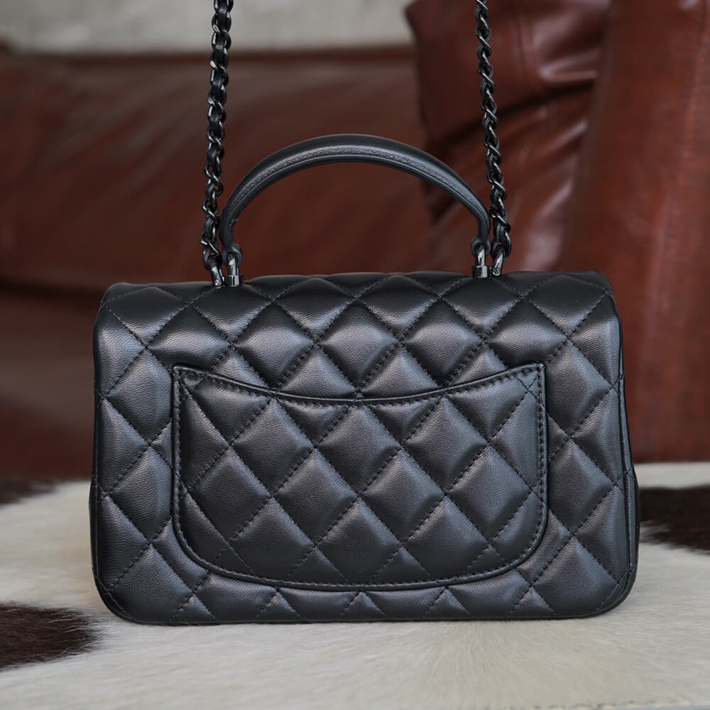 Chanel Mini Flap Bag with Top Handle - Replica Luxury Bags™