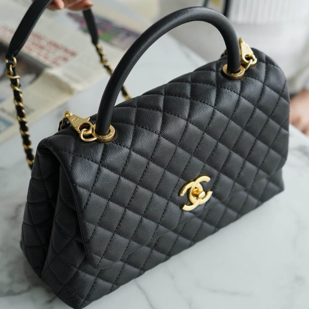 Chanel Large Flap Bag With Top Handle - Replica Luxury Bags™