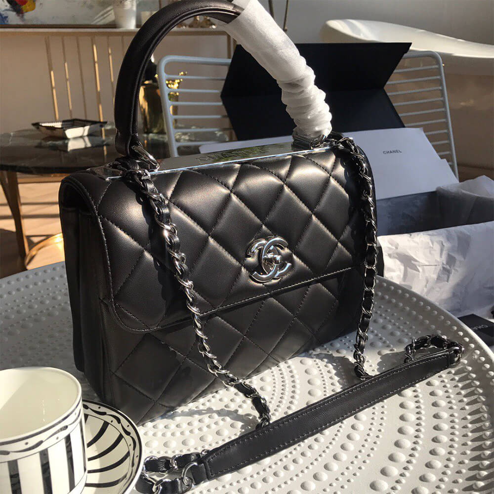 Chanel Flap Bag With Top Handle - Replica Luxury Bags™