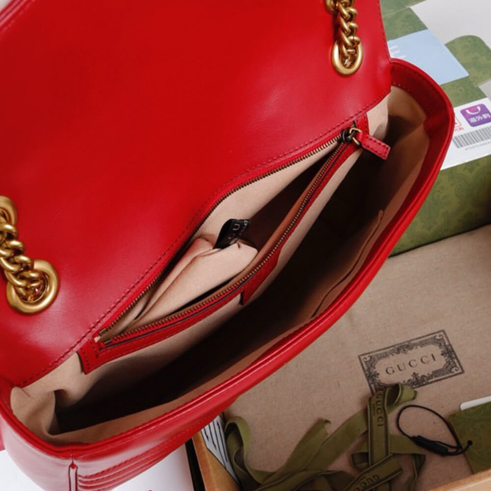 Gucci GG Marmont Medium Matelasse Shoulder Bag - Replica Luxury Bags™