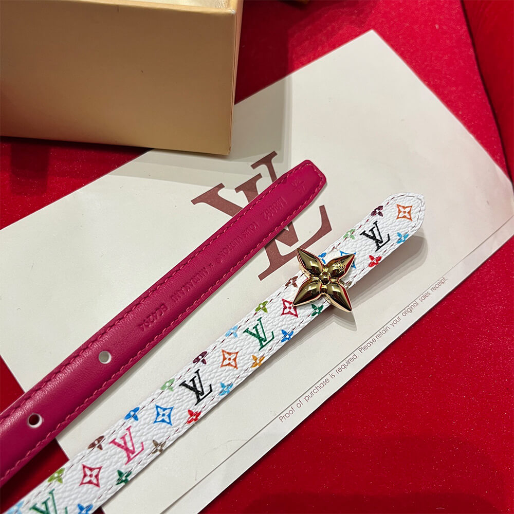 LV x TM Mini Flowergram 15mm Reversible Belt - Replica Luxury Bags™