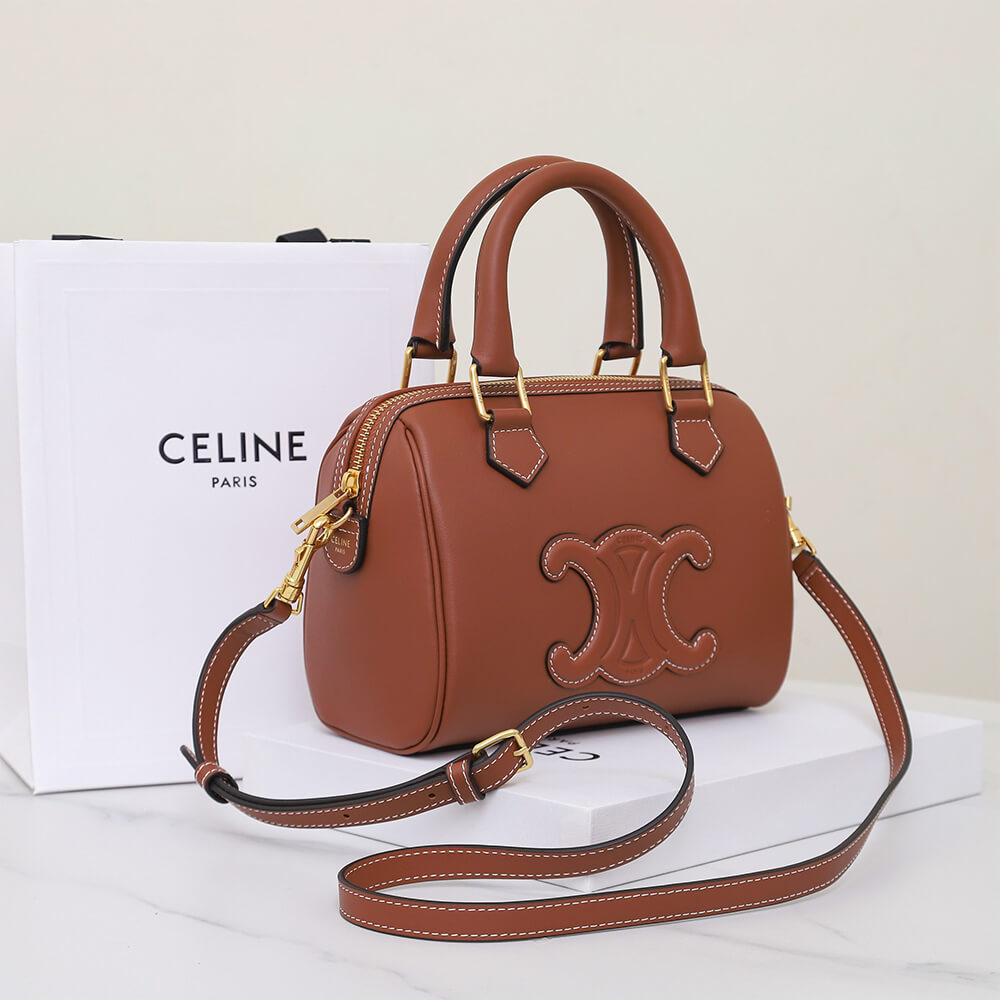 Celine Small Boston Bag in Smooth Calfskin - Replica Luxury Bags™