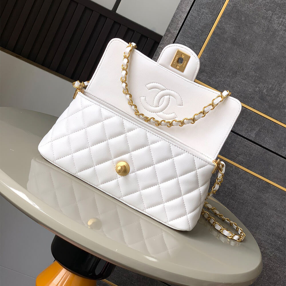 Chanel Mini Flap Bag with Top Handle - Replica Luxury Bags™