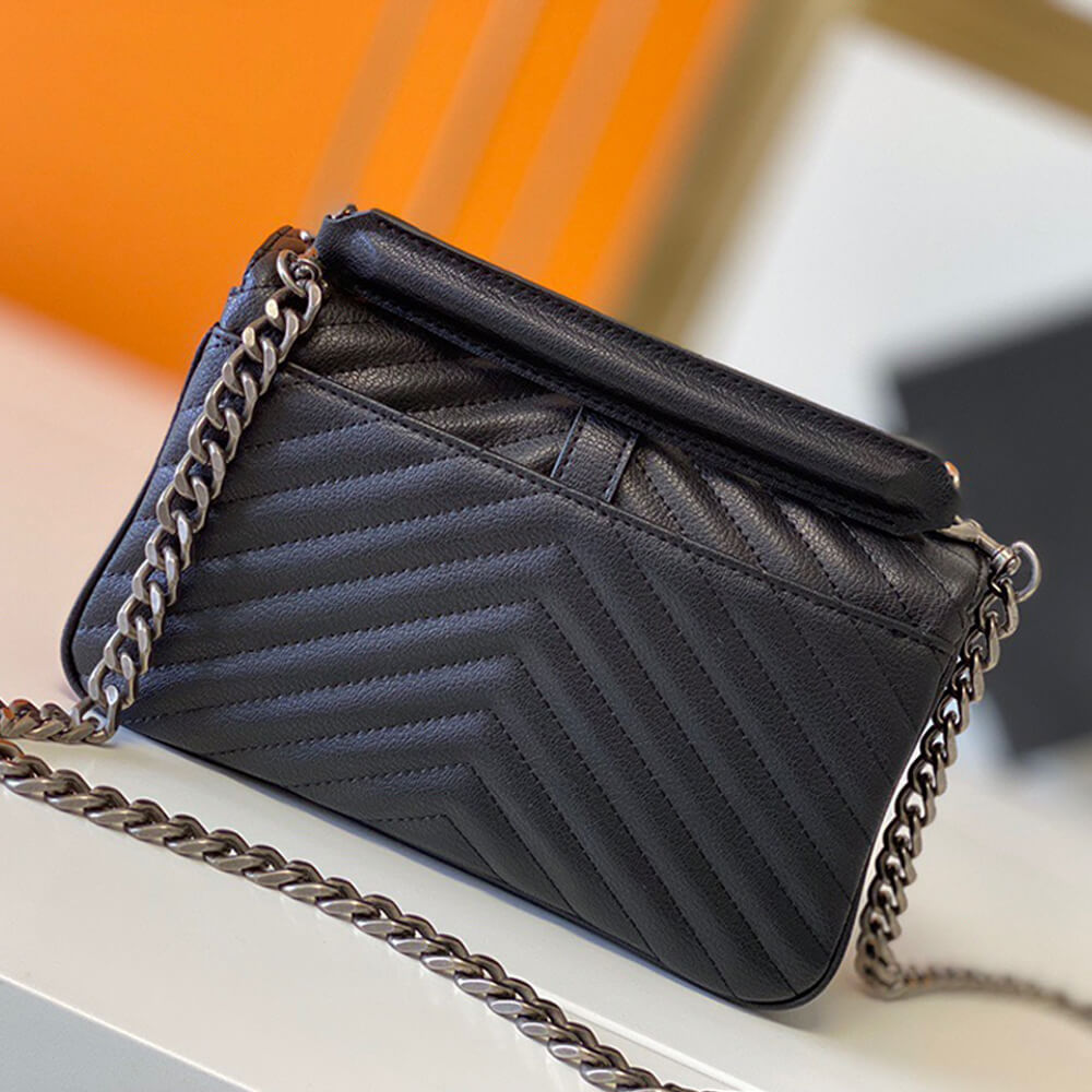 YSL Saint Laurent College Quilted Leather Satchel Bag - Replica Luxury Bags™