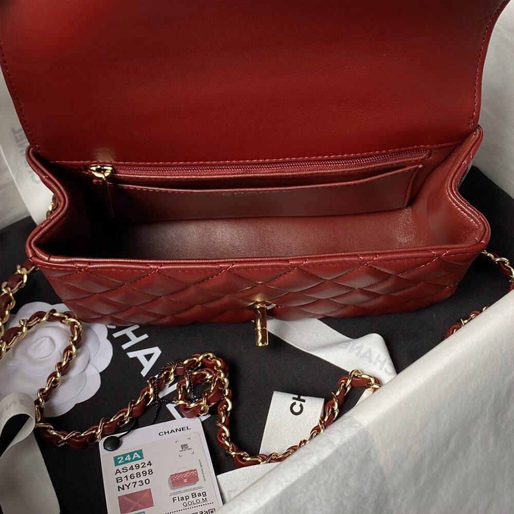 CHANEL Mini Flap Bag with Top Handle - Replica Luxury Bags™