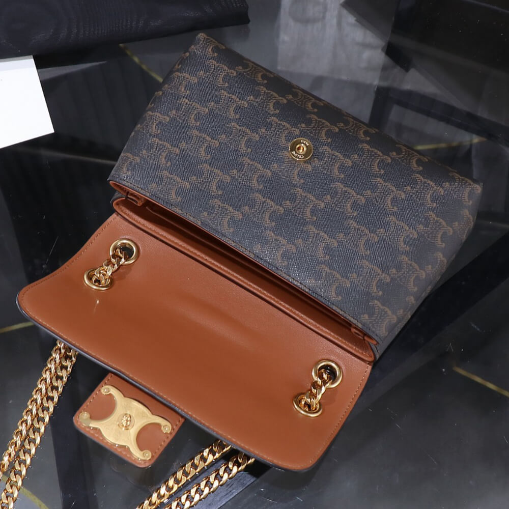 Teen Celine Victoire Bag In Triomphe Canvas - Replica Luxury Bags™