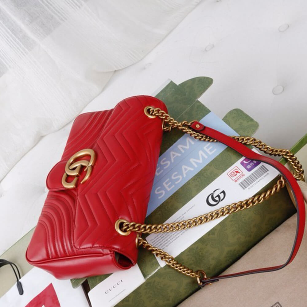 Gucci GG Marmont Medium Matelasse Shoulder Bag - Replica Luxury Bags™