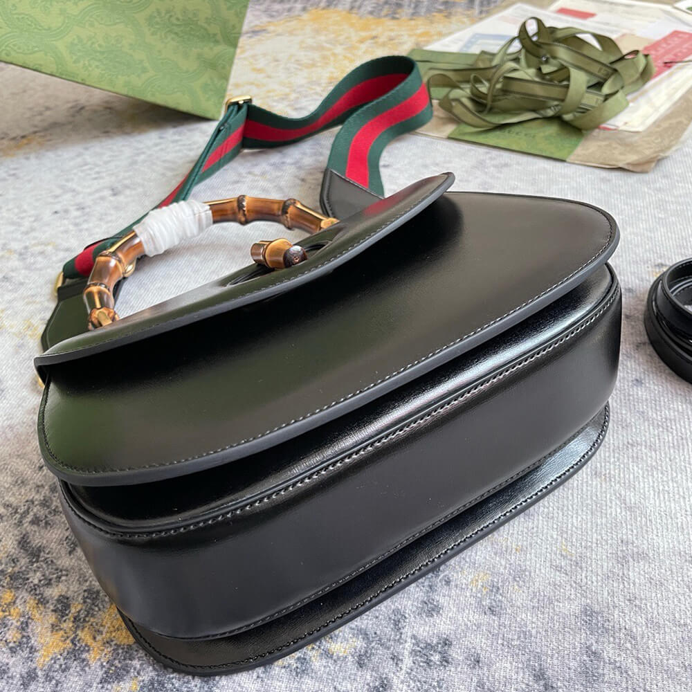 Gucci Bamboo 1947 Jumbo GG Small Top Handle Bag - Replica Luxury Bags™