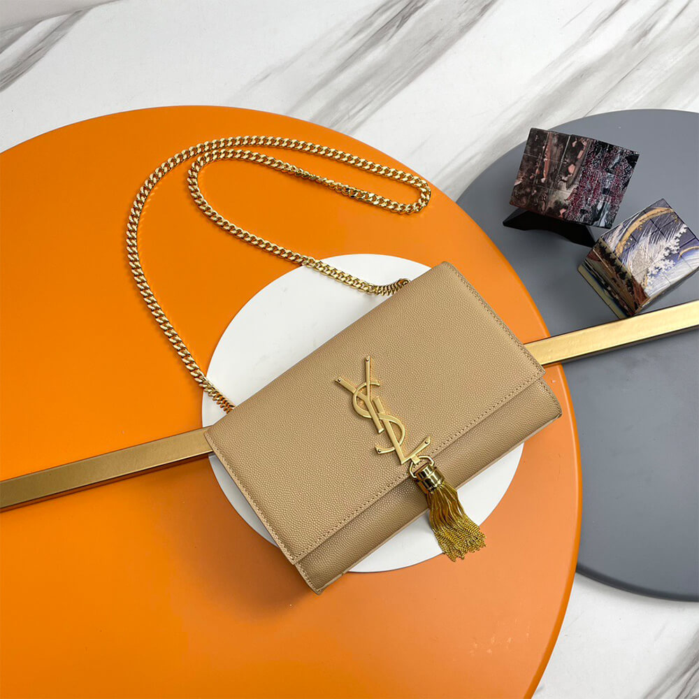 YSL Kate Small Tassel Bag in Grained Leather - Replica Luxury Bags™
