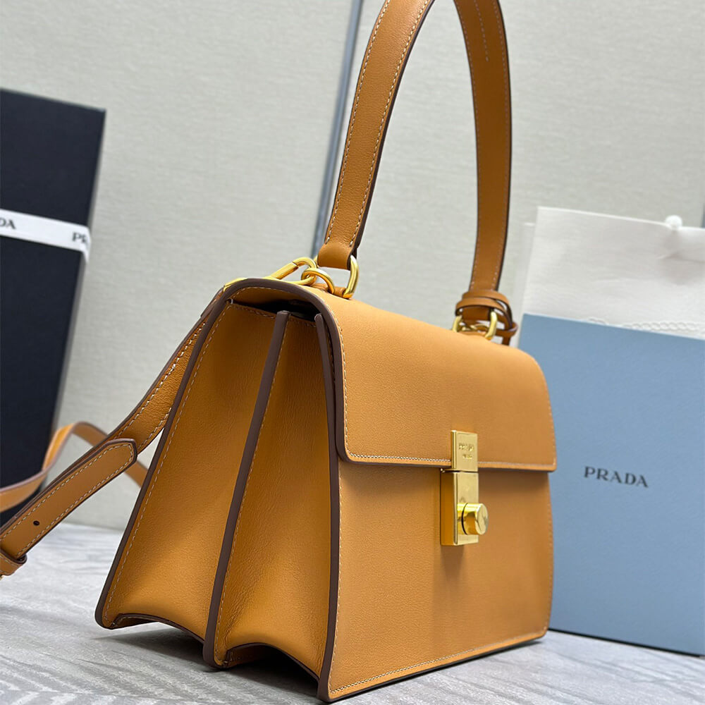 Prada Soft Sound Medium Leather Shoulder Bag - Replica Luxury Bags™