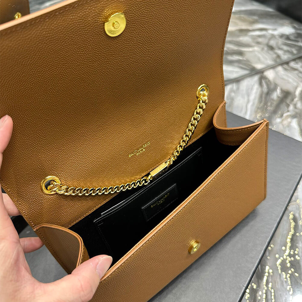 YSL Kate Medium Bag in Grain De Poudre Embossed Leather - Replica Luxury Bags™