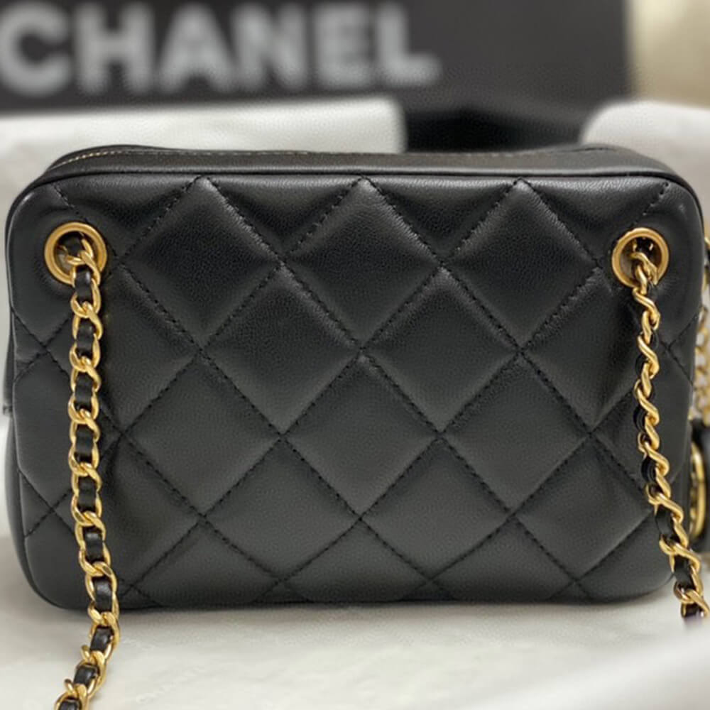 Chanel Mini Camera Case Bag in Black - Replica Luxury Bags™