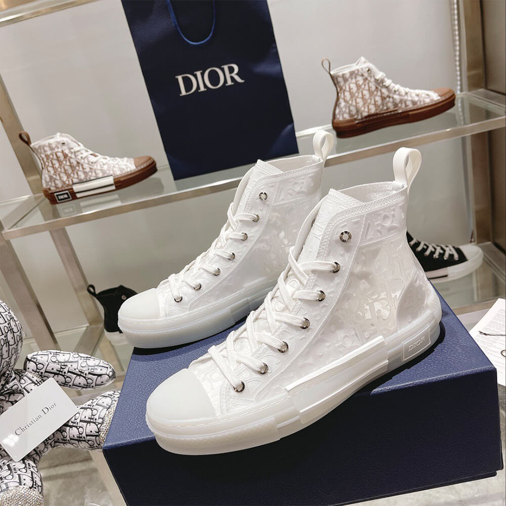 DIOR B23 High-Top Sneakers Dior Oblique Shoes - Replica Luxury Bags™