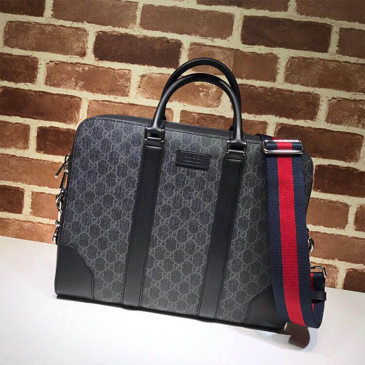 Gucci GG Black Briefcase Bag - Replica Luxury Bags™