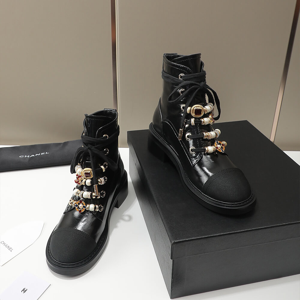 Chanel Combat Boots Shoes - Replica Luxury Bags™