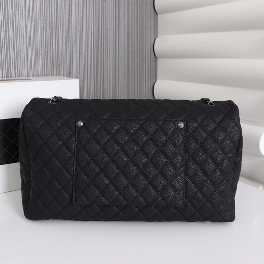 Chanel Travel Flap Bag Black - Replica Luxury Bags™