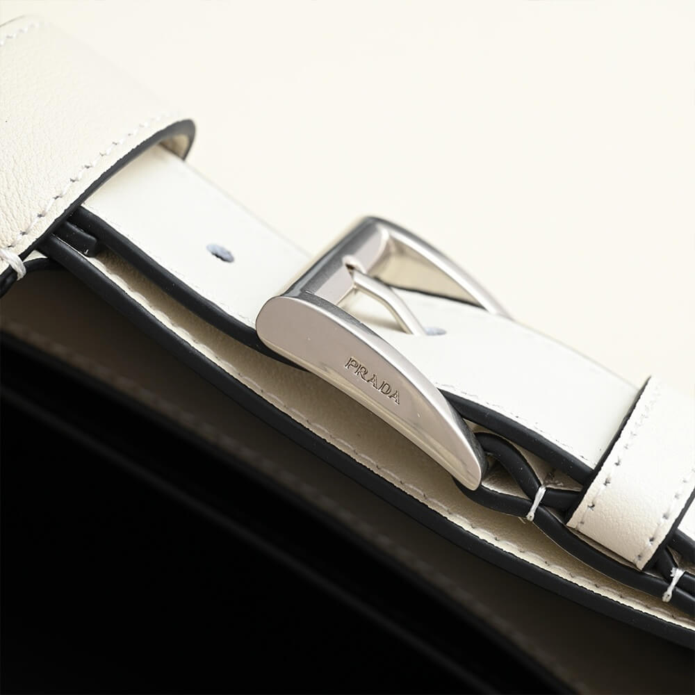 Prada Buckle Small Leather Handbag With Belt - Replica Luxury Bags™