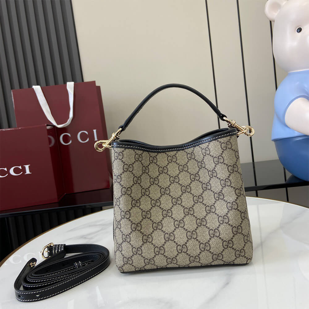 Gucci GG Emblem Mini Bucket Bag - Replica Luxury Bags™