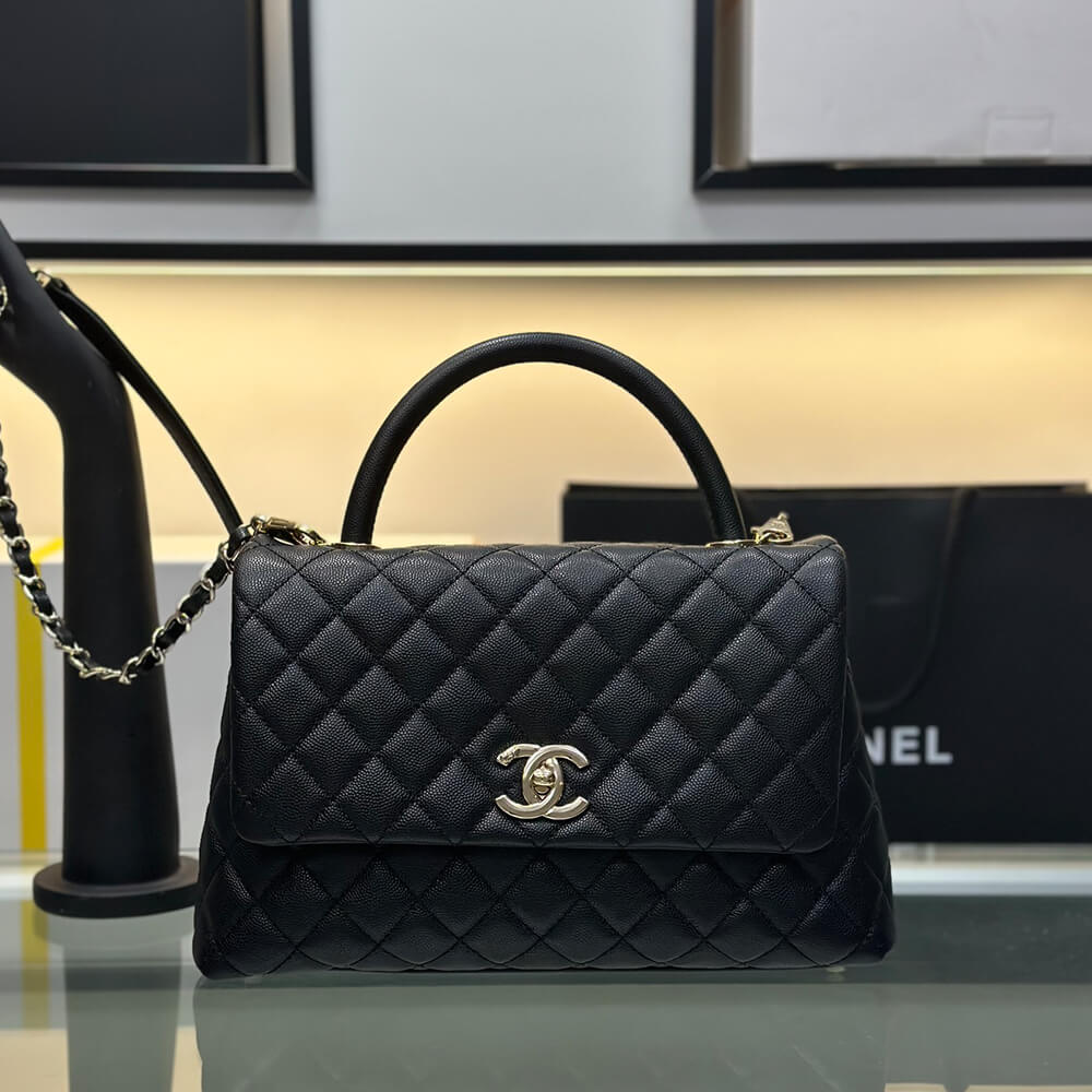 Chanel Large Flap Bag With Top Handle - Replica Luxury Bags™