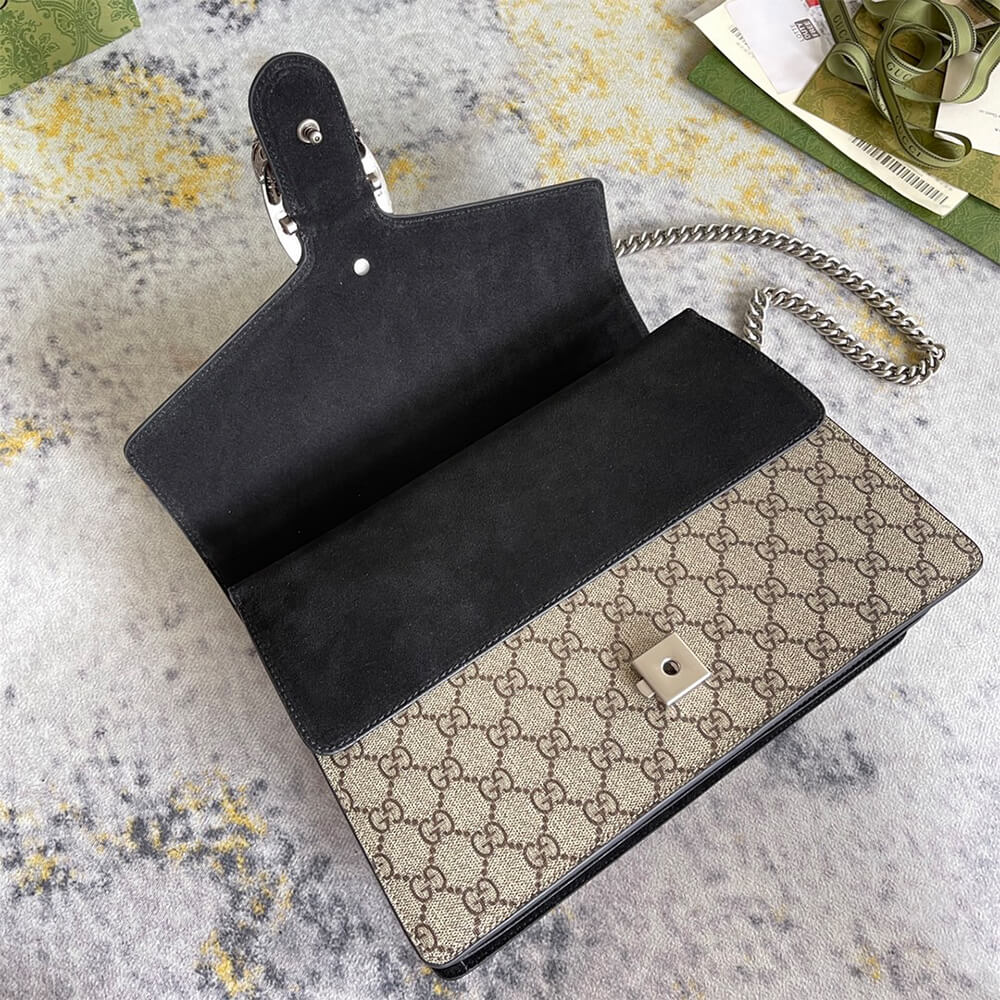 Gucci GG Supreme Medium Dionysus Shoulder Bag - Replica Luxury Bags™