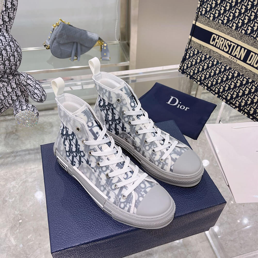 DIOR B23 High-Top Sneakers Dior Oblique Shoes - Replica Luxury Bags™