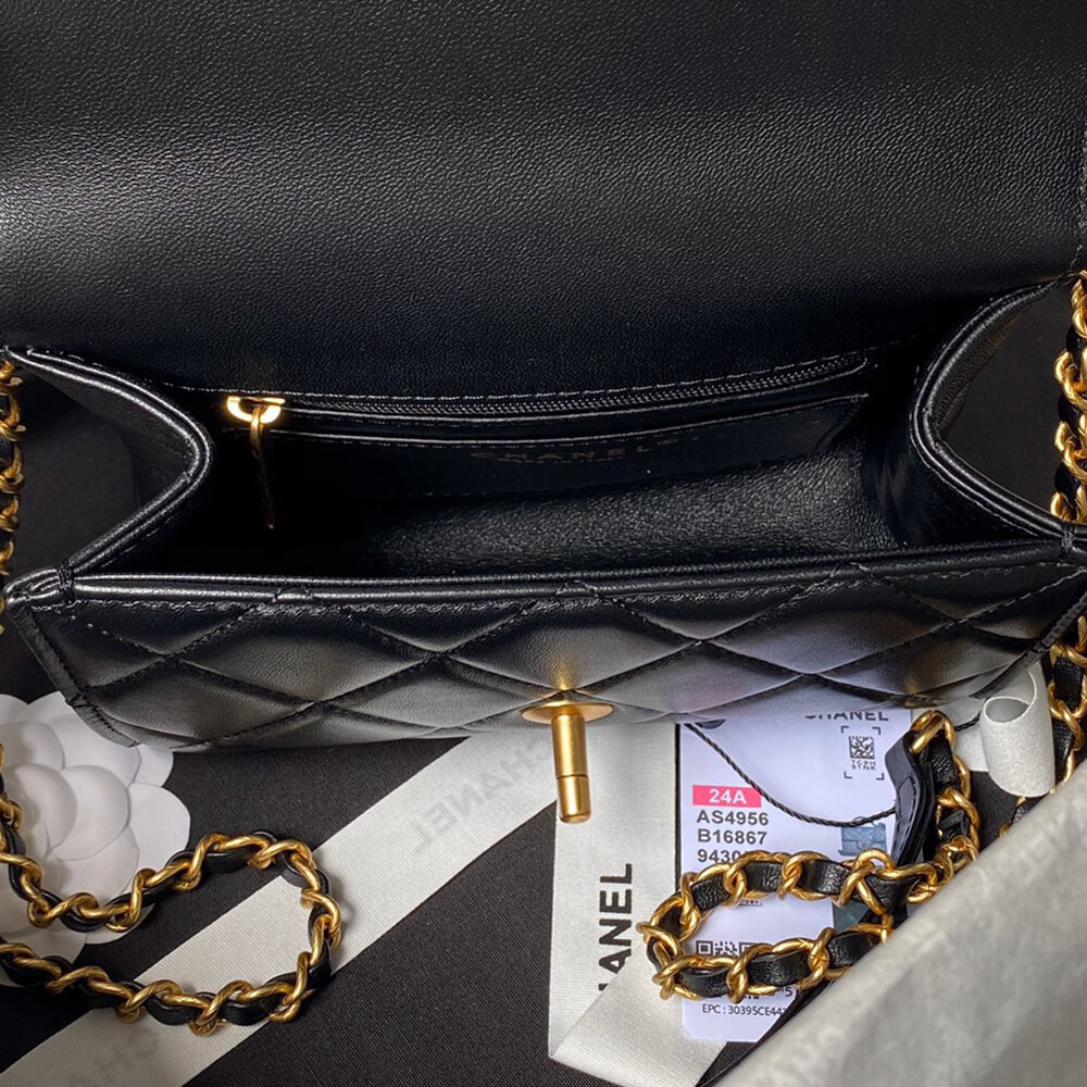 Chanel Mini Flap Bag With Top Handle - Replica Luxury Bags™