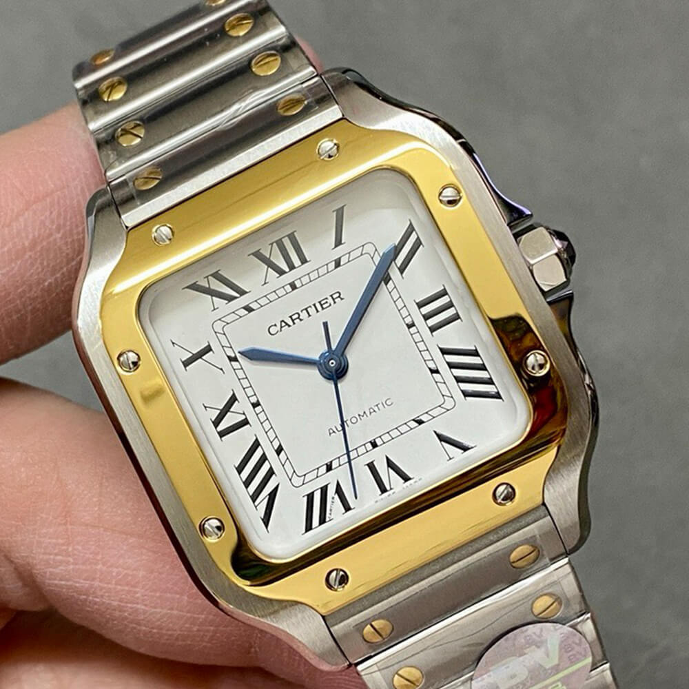 Cartier Medium Santos de Cartier watch - Replica Luxury Bags™