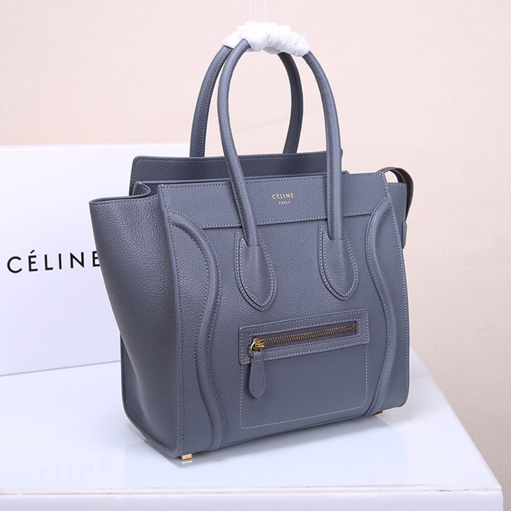 Celine Micro Luggage Handbag in Calfskin - Replica Luxury Bags™