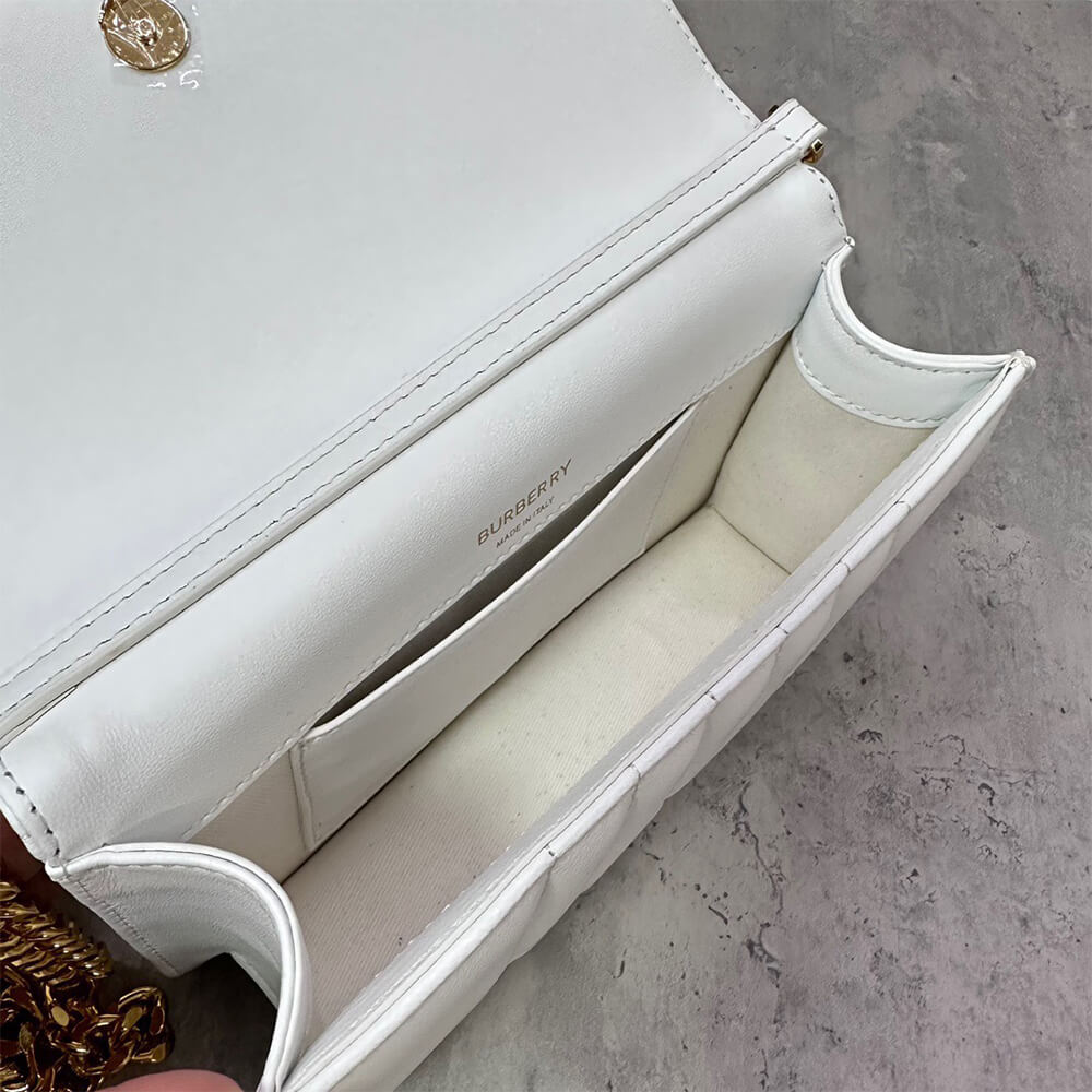 Burberry Small Lola Bag in White - Replica Luxury Bags™