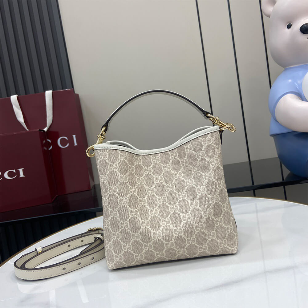 Gucci GG Emblem Mini Bucket Bag - Replica Luxury Bags™