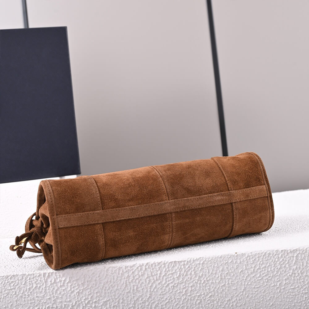 Prada Medium Suede Handbag - Replica Luxury Bags™