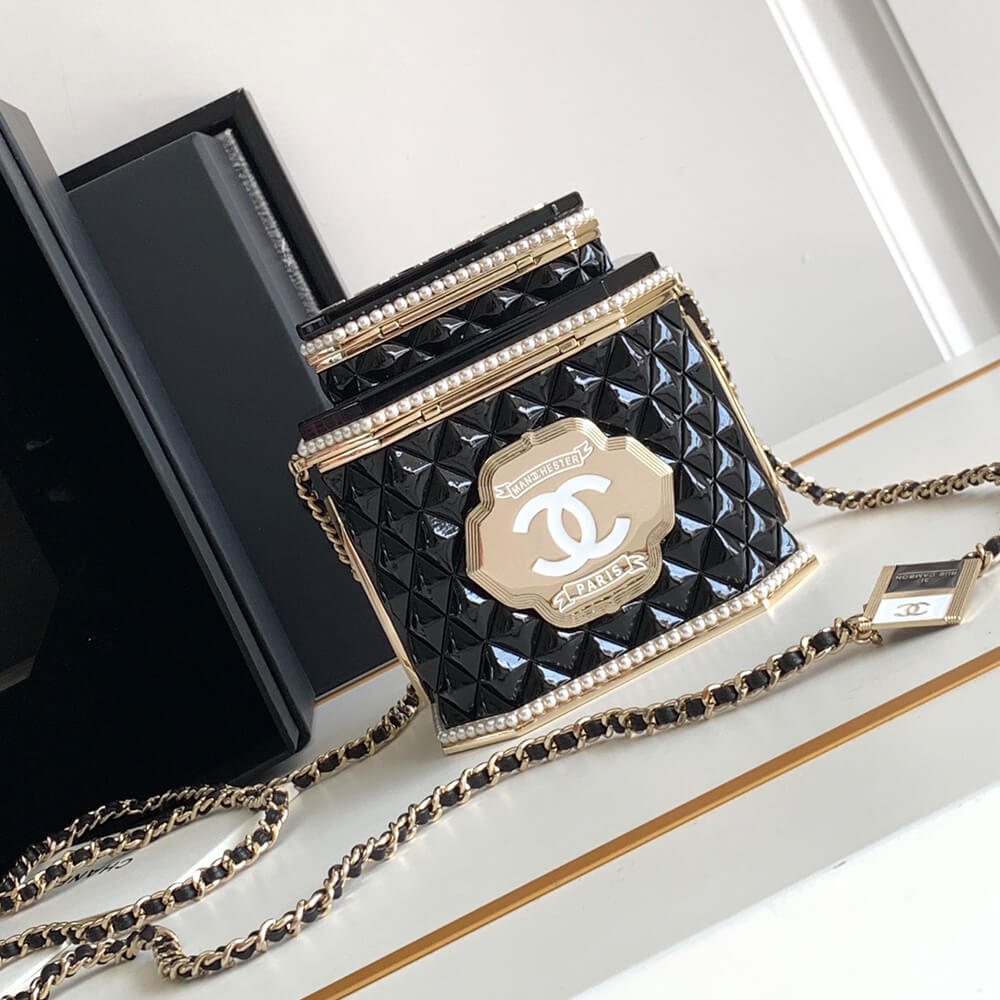 Chanel Tea Box Minaudiere Case Bag - Replica Luxury Bags™