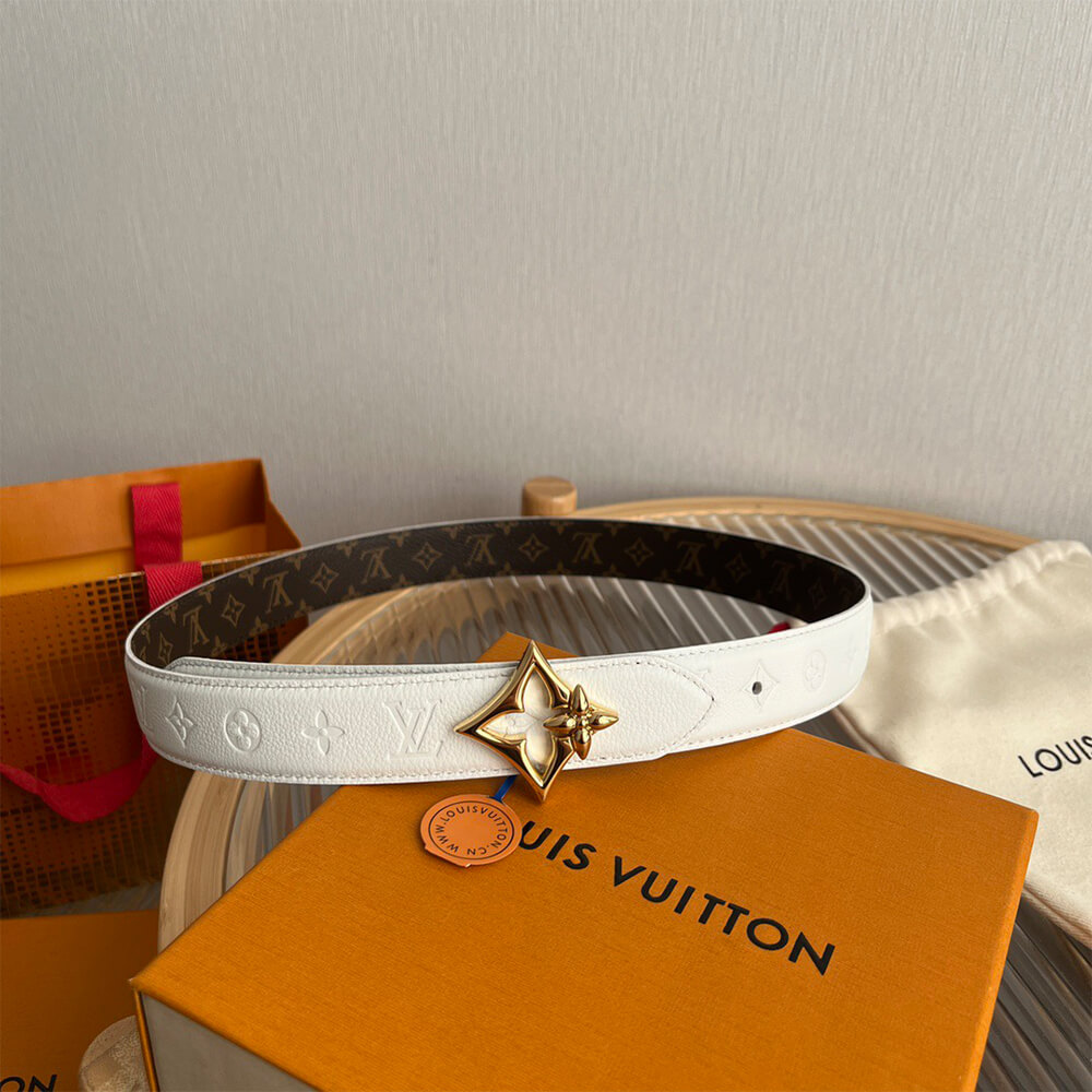 LV Flowergram 30mm Reversible Belt - Replica Luxury Bags™