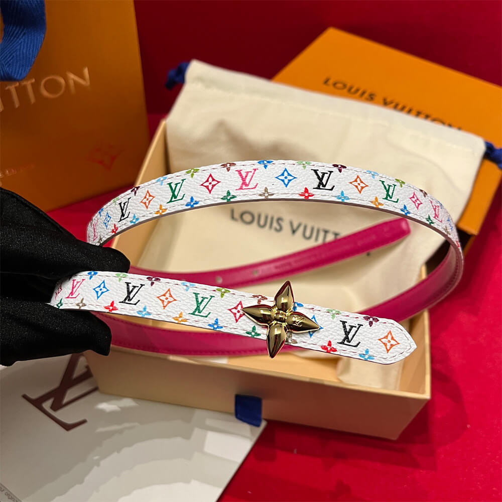 LV x TM Mini Flowergram 15mm Reversible Belt - Replica Luxury Bags™
