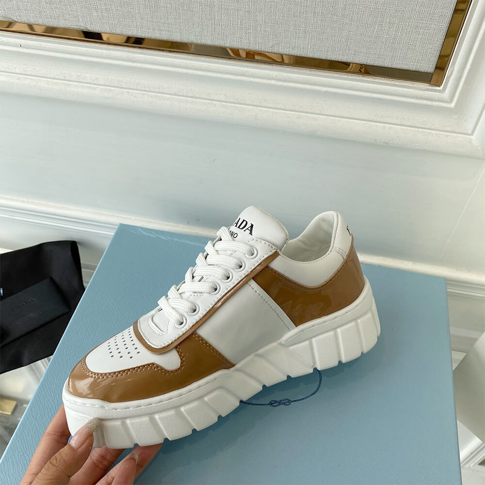 Prada Leather Sneakers Shoes - Replica Luxury Bags™