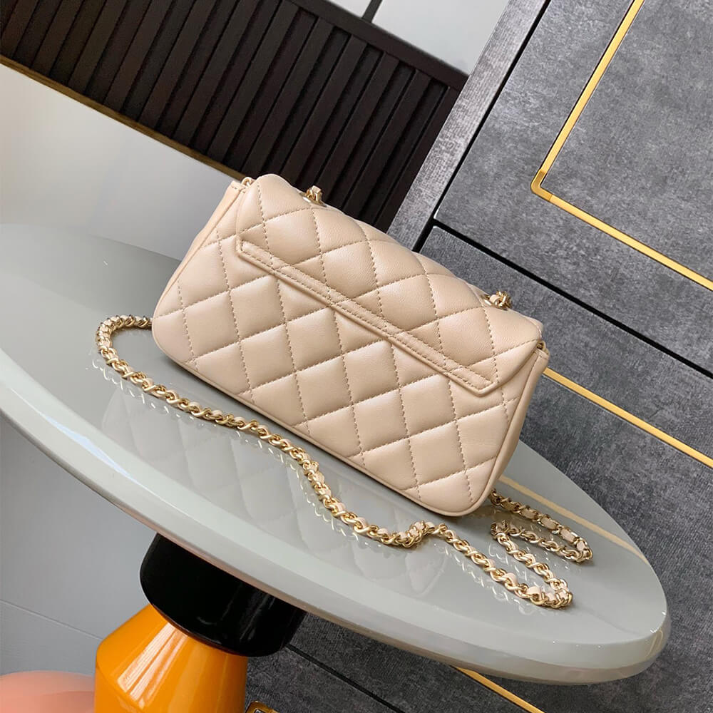 Chanel Flap Phone Holder Bag With Chain - Replica Luxury Bags™