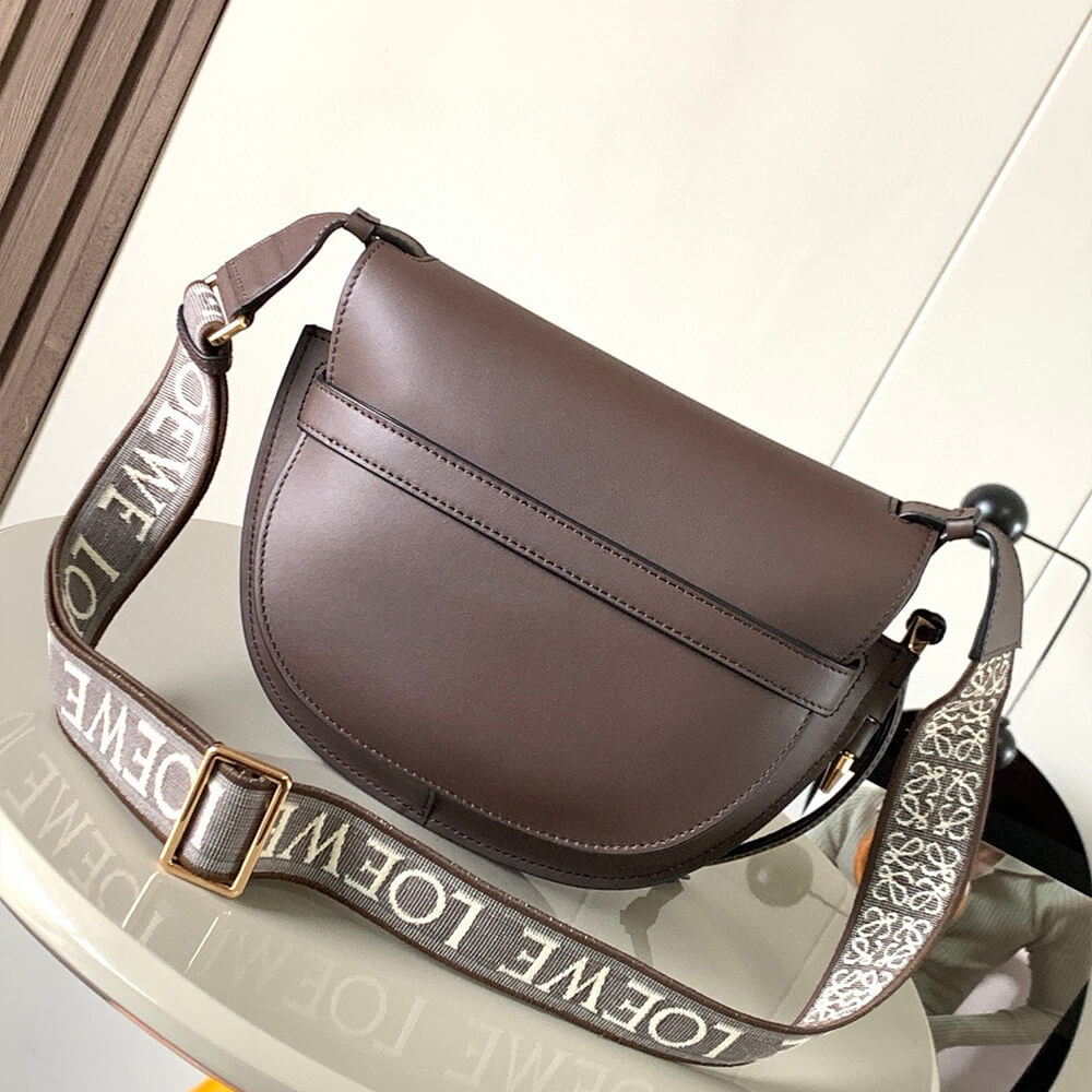 Loewe Small Gate Bag in Soft Calfskin and Jacquard - Replica Luxury Bags™