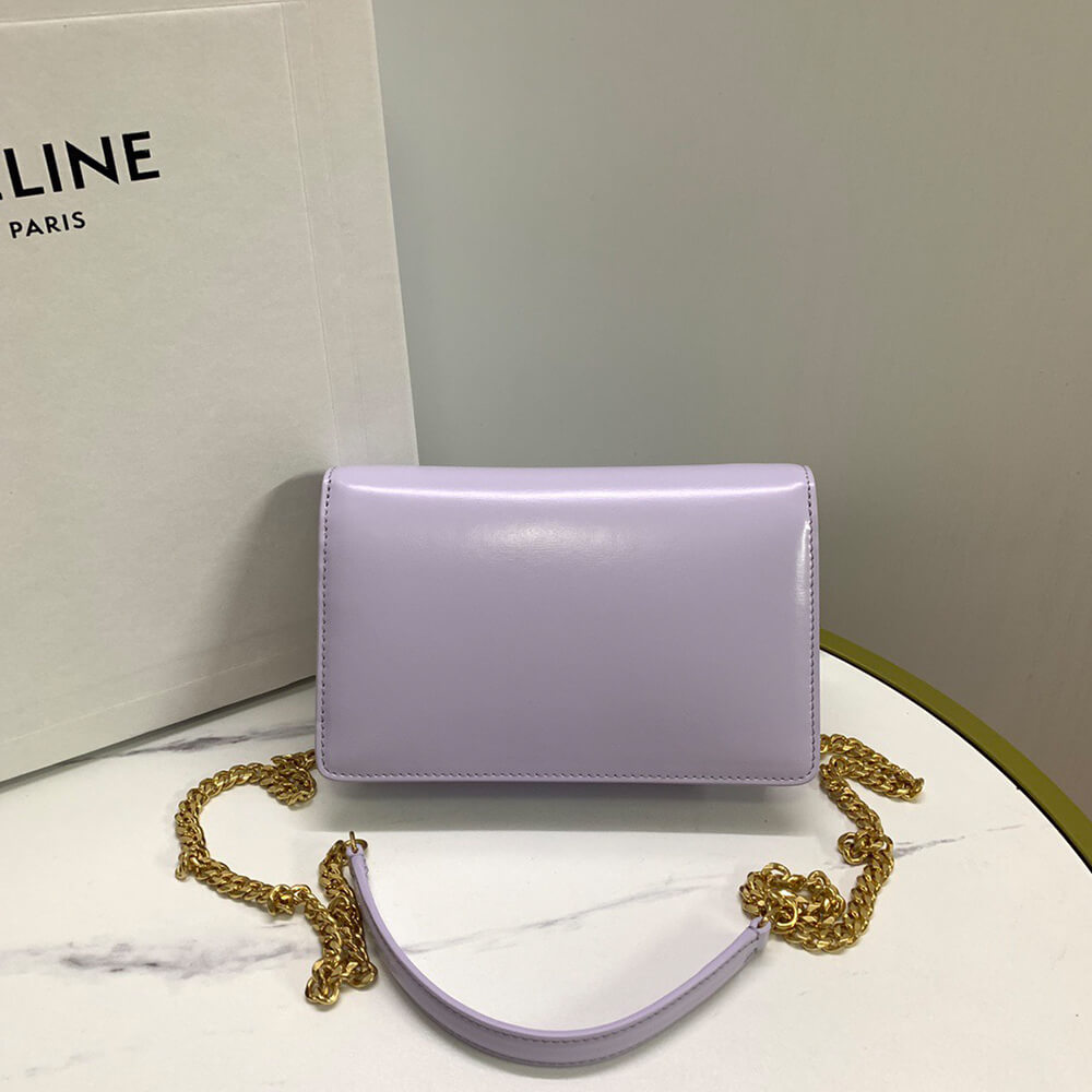 Celine Wallet On Chain Margo In Shiny Calfskin Bag - Replica Luxury Bags™