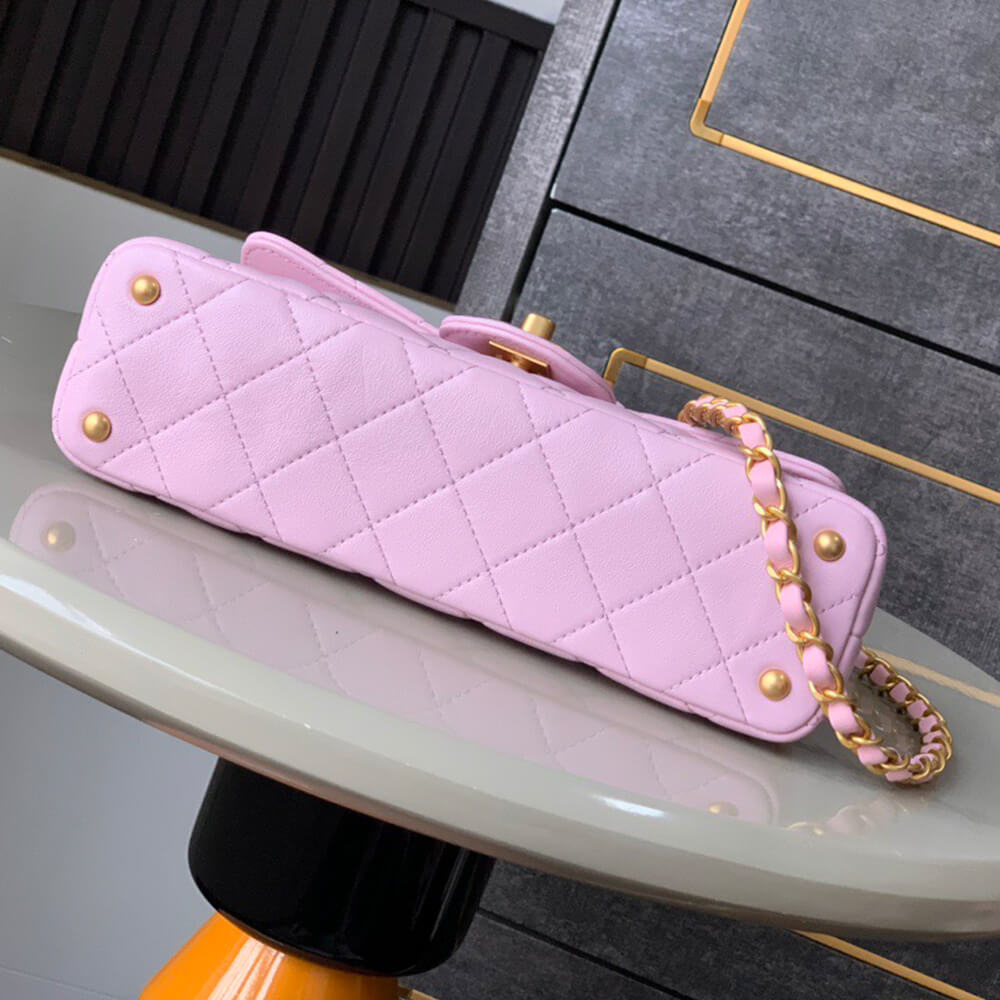 Chanel Mini Flap Bag with Top Handle - Replica Luxury Bags™