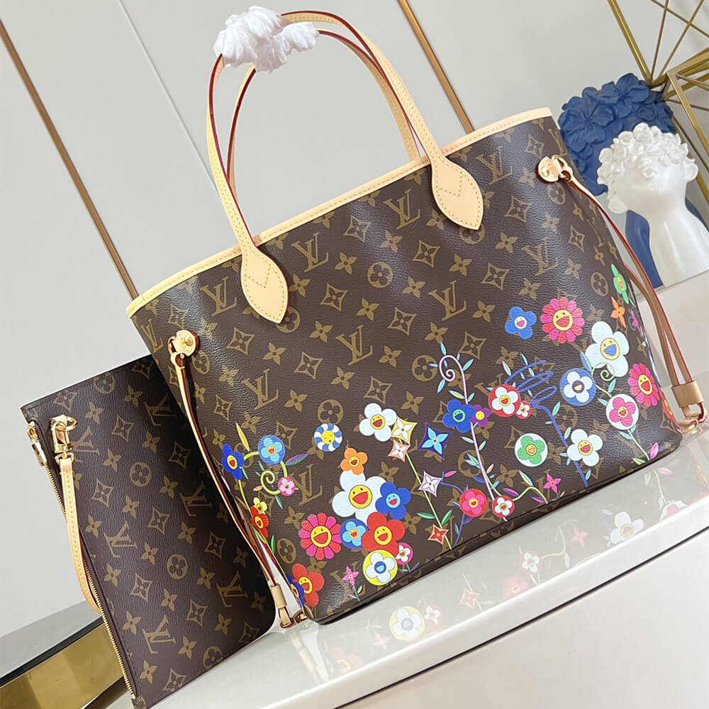 LV x TM Neverfull MM Bag - Replica Luxury Bags™