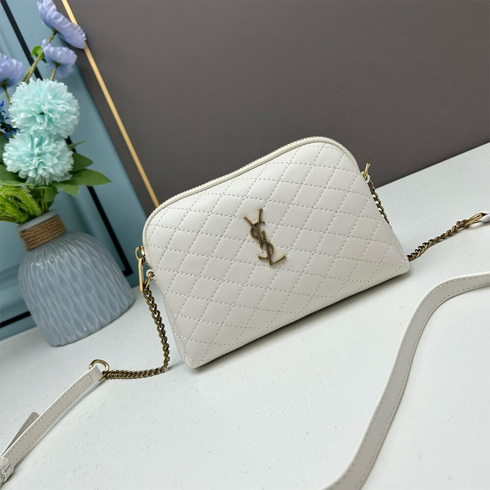 YSL Gaby Zipped Pouch Bag in Quilted Lambskin - Replica Luxury Bags™