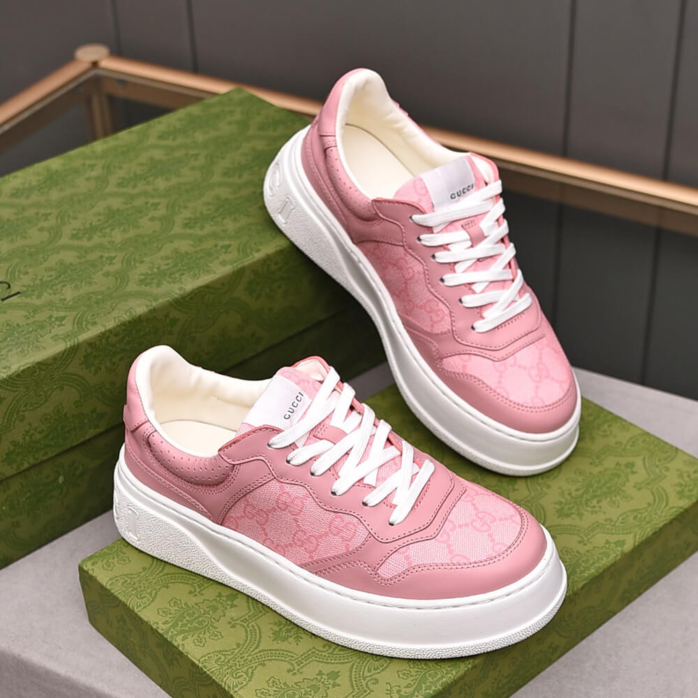 GUCCI Chunky B leather sneakers Shoes - Replica Luxury Bags™