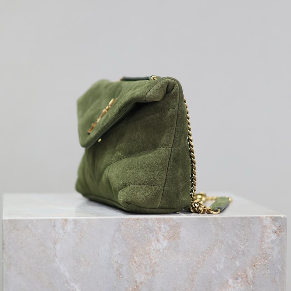 YSL Toy Puffer Bag in Suede - Replica Luxury Bags™