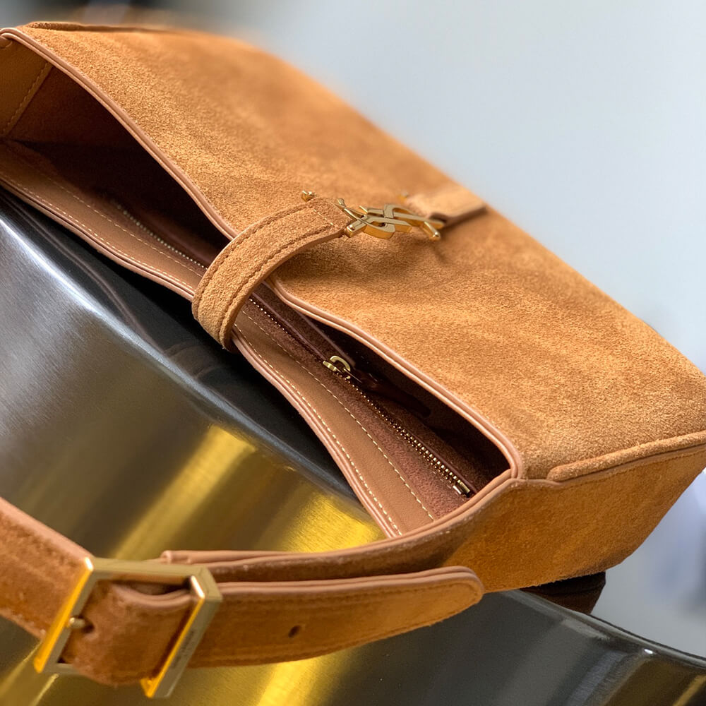 YSL LE 5 A 7 Hobo Bag In Suede - Replica Luxury Bags™