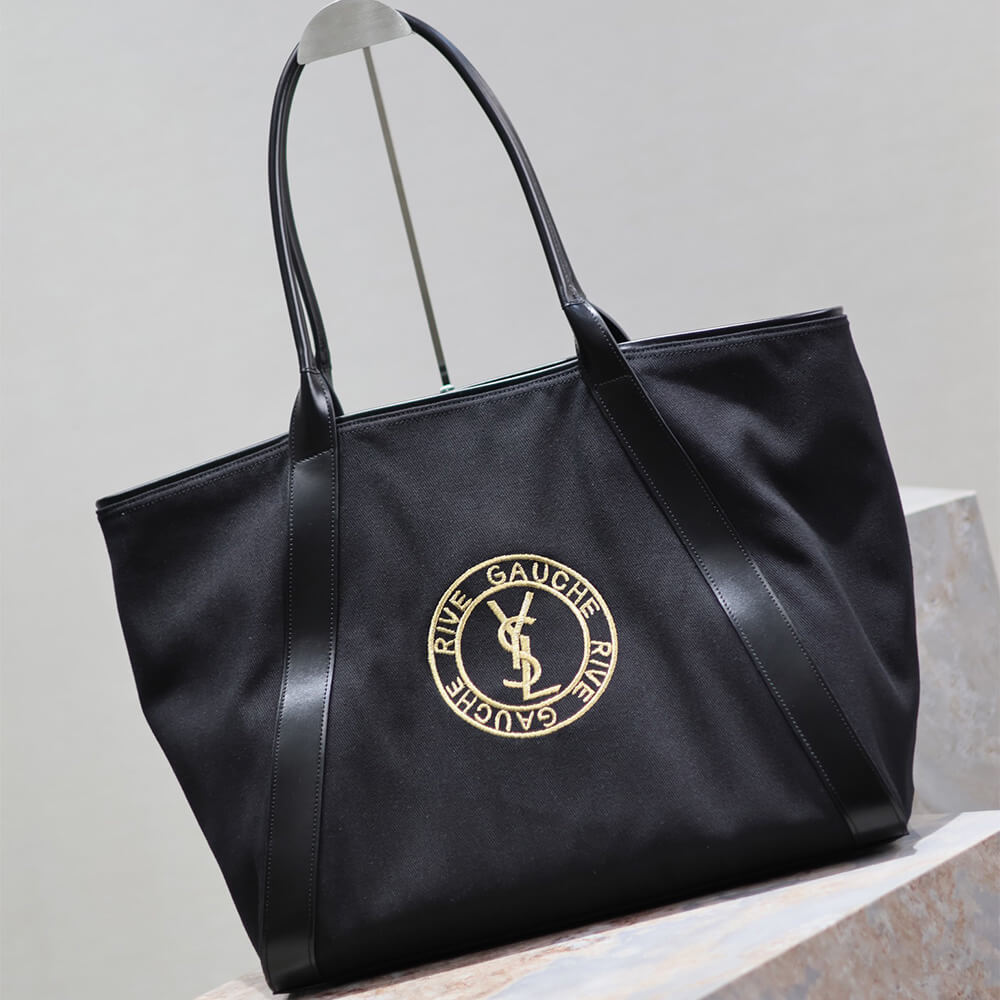 YSL Rive Gauche Tote Bag In Canvas - Replica Luxury Bags™