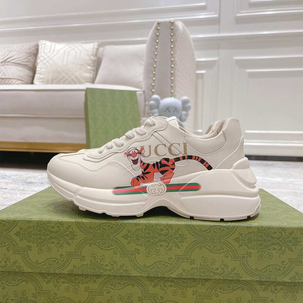 Gucci Rhyton Sneaker with Print Shoes - Replica Luxury Bags™